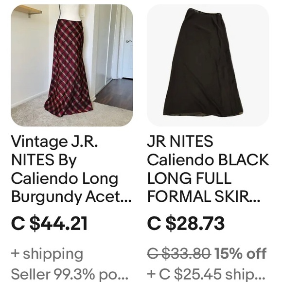 💝NEW💝J.R.Nites by Caliendo taffeta skirt - Picture 10 of 13